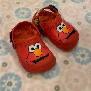 Fur lined Sesame Street Elmo Crocs